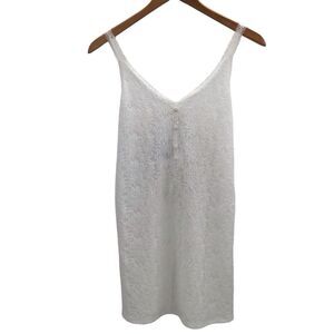 Easel Womens Jacquard Tank Top Size 1X Lightweight Textured Great For Layering